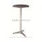 Outdoor aluminum curve high bar table for sale