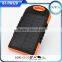 10000mah li-ion polymer battery waterproof solar power bank