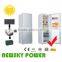 176L DC compressor Double door solar 72W Power Consumption refrigerator freezer