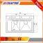 Factory direct sale Overmount kitchen sink Double Bowl with Drainboard