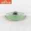 Bakelite handles new color lid(green color cover) semicircle steel pot