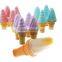 Tovolo Ice Cream Cone Pop Moulds Plastic Ice Cream Popsicle Molds Ice Pop Candy Mould 4 Pcs