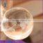 high quality clear glass cake stand with dome