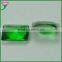 bulk synthetic decorative green rectangle faceted color glass gems