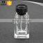 Hotsale perfume bottle glass with black round cap