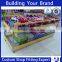 Powder coated metal supermarket promotional display for international market
