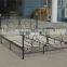 Modern and elegant metal double bed in white color