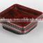 two layers Square shape food packaging lunch box