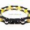 New Arrival Fashion Design Yellow Color Biker Motorcycle Crystal Bracelet&bangle Jewelry