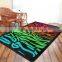 Printed design latex back tiger carpet