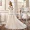VDN53 Generous Hand Made LAce Appliqued Backless Bridal Gown 2016 Spring Style Cap Sleeve Boho Beach Wedding Dress Vestido