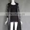 Custom black sheep fur vest sheep shearling coat wool fur jacket