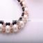s>>>> Pearl Choker Collar Vintage 2015 New Ribbon Bead Rhinestone Chain Necklaces Pendants Women Jewelry Gifts/
