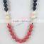 round silicone teething beads necklace good quality teething baby necklace breakaway claspsstatement necklaceTN065