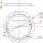 LED Glass Lens 120 Degree 66mm For High Bay Light Floodlight