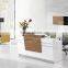 Modern white beauty MFC front office reception desk