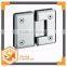 Bevel circinal angle 180degree double side glass door pivot hinge,shower door hinge glass door clips