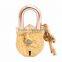 IndainArtVilla Handmade Old Vintage Style Antique Sparrow Bird Design Security Lock With 2 Keys for Home Temple Office Home Deco