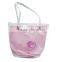 PVC material pink handbag/PVC bag.