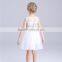 White chiffon young girl dress party children frocks designs