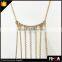 Fashion Alloy Leaf Pendant Tassel Body Chain