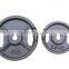 Hammertone Weight Plate/Hot Sale Grey Hammertone Cast Iron Weight Plate With Handles