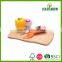Smart bamboo vegetable cutting board with groove one side