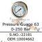 Schwing Concrete Pump Parts Pressure Guage 63 0-250 Bar OEM 10004662 for Putzmeister Zoomlion Sany JUNJIN