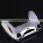 for PS4 Front Back Housing Controller Shell Polished Glossy Case Skin Cover Controller Grip Handle (Silver Color) for Ps4