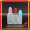 E-cig liquid bottles with long thin tip plastic dropper bottle for 60ml dropper bottle