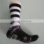 GS custom beautiful scenery design cotton striped design heat transfer polyester men sublimatiom printed socks