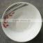 7" WHITE PORCELAIN SOUP BOWL WITH ROUND EDGE FLOWER DESIGN