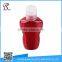 50ml of transparent red color plastic PET bottles