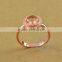 7.5mm 925 sterling silver rose gold simple pattern round bezel ring base blank supplies DIY findings 1216003