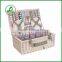 high quality handcrafted wicker picnic basket