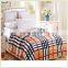 New Design Checked Printed Blanket Flannel Blanket Factory China