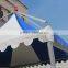 Aluminum garden gazebo 6x6m in white PVC fabric and aluminum frame