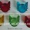 colorful glass candle holder