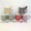 2016 hot sale many designs glazed porcelain advertising gift mugs cup with spoon and color box,porcelain ware mugs coffe cup