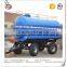 12000L Stainless Steel Material Water Tank Tractor Trailer
