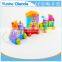 colorful Wood stocking Train Toys animal shape Blocks Education Gift