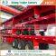 Inexpensive 20ft 40ft flat bed semi-trailer high quality axle flatbed trailer