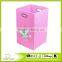 Folding Laundry Bin, Light Pink Butterfly