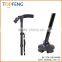 Standable foldable cane with LED light/Walking Stick With LED Light/elderly walking stick