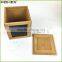 Bamboo Square Food Canister Coffee Canister w Chalkboard Homex BSCI/Factory