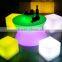 Promotional Colorful rechargeable LED modern furniture /color changing plastic lighting indoor decorative bedroom cube
