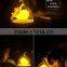 Dimmable Lamp 3d Bird LED Night Light with Rotary Handle and Battery,in Indoors and Outdoors Color Pink