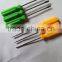 yellow&green plastic magnetic handle cheap screwdriver small tools used for dismantling of small electronic equipment