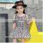 2017 Kids Summer Clothes off Shoulder Plaid Baby Dress Wholesale Western Style Girl Child Dress