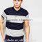 Factory wholesale 100% cotton jersey wide stripe men polo shirt custom your own logo